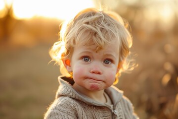 Terrible Twos: Frustrated Toddler Showing Emotions