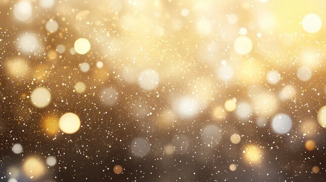 gold abstract background with bokeh sparcle, glitter