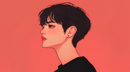 Customizable Anime Manga Profile Picture: Boy, Girl, Transgender Characters