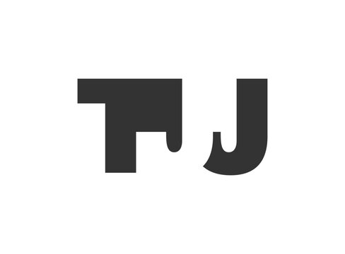 TJJ logo design. Initial letter T J J bold font style for tech startups, consulting, corporate branding. Creative company name, headlines typography identity, trendy logotype.