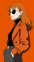 Fototapeta premium Anime Manga Profile Picture: Character Designs for Girl, Boy, and Transgender