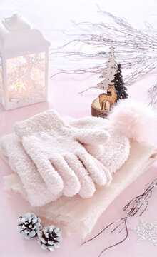 Pink winter wear