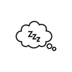 Zzz icon Black and white logo