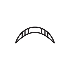 Boomerang icon Black and white logo