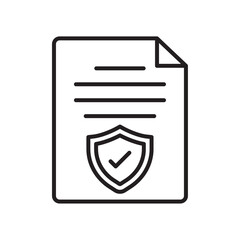 Contract coverage icon Black and white logo