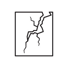 Crack icon Black and white logo