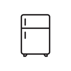 Fridge icon Black and white logo