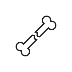 Fracture icon Black and white logo