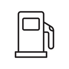 Gas station Icon Black and white logo