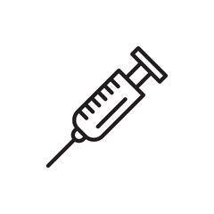 Needle icon Black and white logo