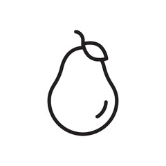 Pear icon Black and white logo
