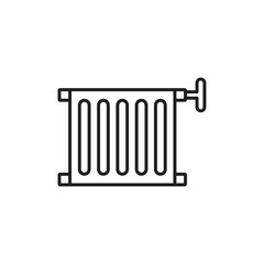 Radiator icon Black and white logo