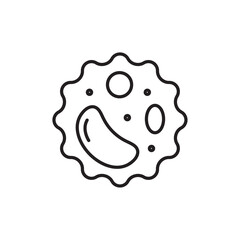 White blood cell icon Black and white logo