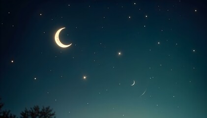 Fototapeta premium Starry night sky. AI generated