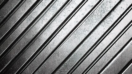 Abstract Black and Silver Diagonal Lines Creating Dynamic Texture