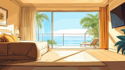 Ocean View Bedroom Suite Luxurious Coastal Retreat