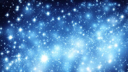 Obraz premium Abstract Blue Background with Sparkles and Shimmering Effects