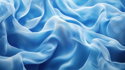 Obraz premium Soft Abstract Blue Waves Flowing Smoothly Across a Textured Surface