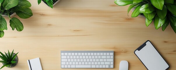 clarity flat design top view minimalist theme 3D render