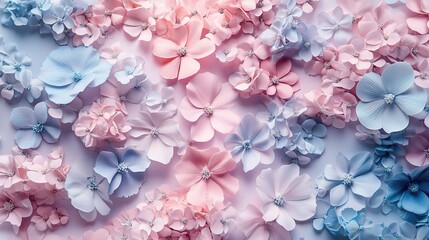 Obraz premium Soft Abstract Floral Design in Pastel Colors for Elegant Decor