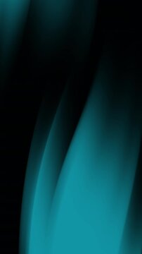 Des courbes abstraites de couleur turquoise fonc&eacute; se fondent dans un arri&egrave;re-plan vertical noir. Convient aux projets de design contemporain, &agrave; l'art num&eacute;rique, aux arri&egrave;re-plans et aux concepts futur