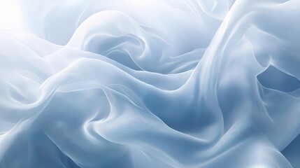 Fototapeta premium Soft Swirling Vortex of Blue and White Textures and Patterns