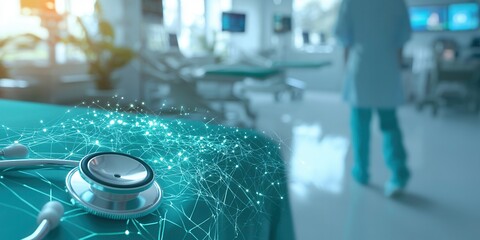 Healthcare innovation doctor's office medical equipment technology clean environment close-up patient care insights