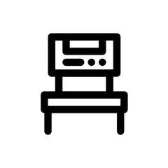 Chair icon symbol vector image illustration

