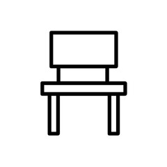 Chair icon symbol vector image illustration