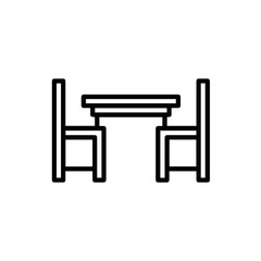 Chair icon symbol vector image illustration
