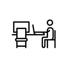Chair icon symbol vector image illustration
