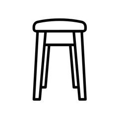 Chair icon symbol vector image illustration
