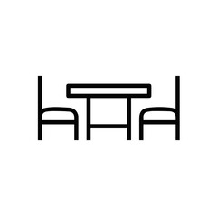 Chair icon symbol vector image illustration
