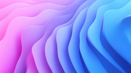 Soft Blue Gradient Background with Gentle Waves and Blurred Effects