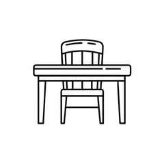 Chair icon symbol vector image illustration
