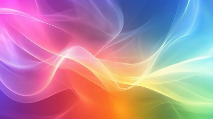 Obraz premium Abstract Colorful Gradient Background with Flowing Lines and Light Effects