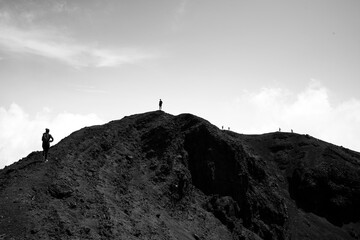 Fototapeta premium traveling and hiking in the mountains