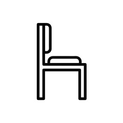 Chair icon symbol vector image illustration
