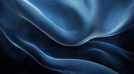 Obraz premium Abstract Dark Blue Tones with Smooth Overlapping Textures