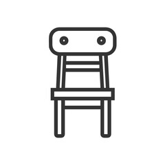 Chair icon symbol vector image illustration
