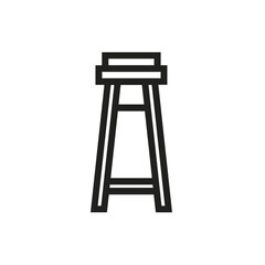 Chair icon symbol vector image illustration
