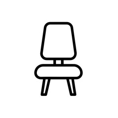 Chair icon symbol vector image illustration
