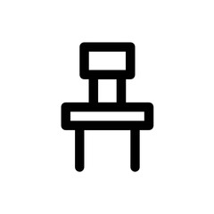 Chair icon symbol vector image illustration
