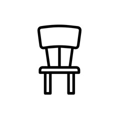 Chair icon symbol vector image illustration
