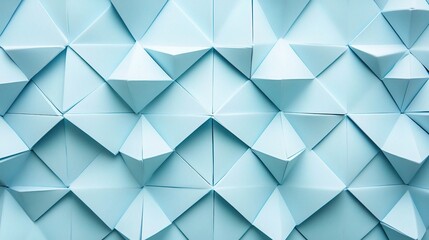 Obraz premium Tranquil Abstract Blue Background with Geometric Paper Texture