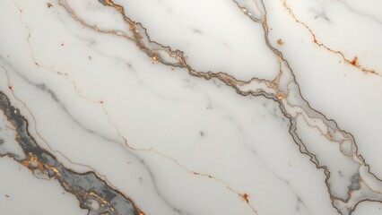 Elegant Grey and Gold Veined Marble Texture