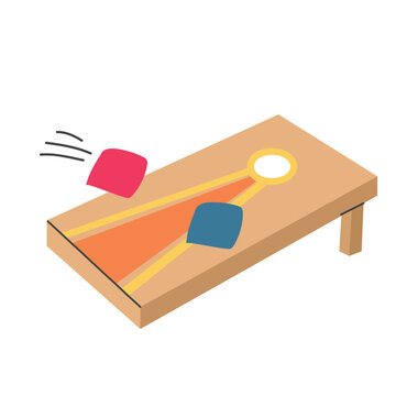 Cornhole icon clipart avatar logotype isolated illustration