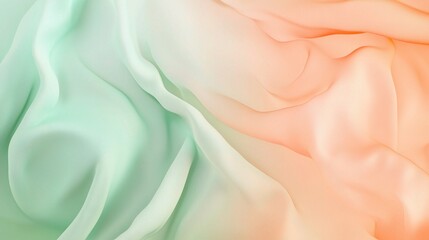 Obraz premium Soft Abstract Gradient Design in Mint and Peach Tones