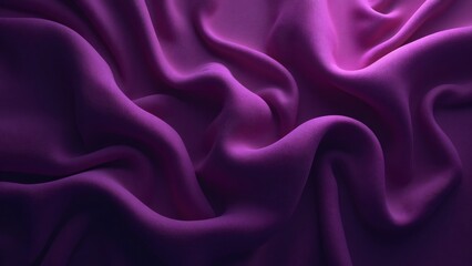 Obraz premium Deep Purple Fabric Drape, Luxurious Textured Background