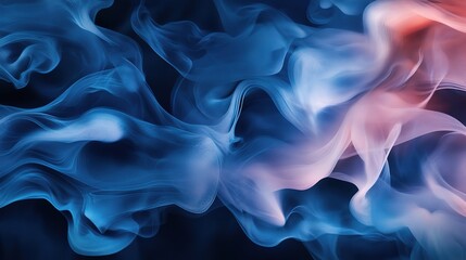 Obraz premium Smooth Gradient of Dark Blue Tones with Overlapping Effects